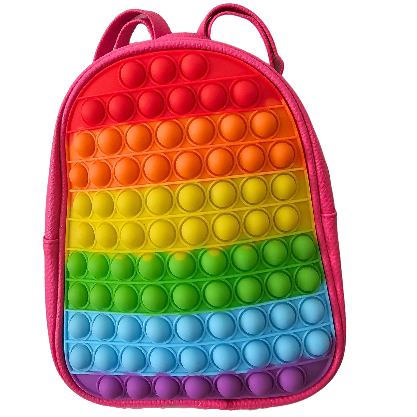 Mochila Para Niñas Con Pop It - Antiestrés Color Fucsia