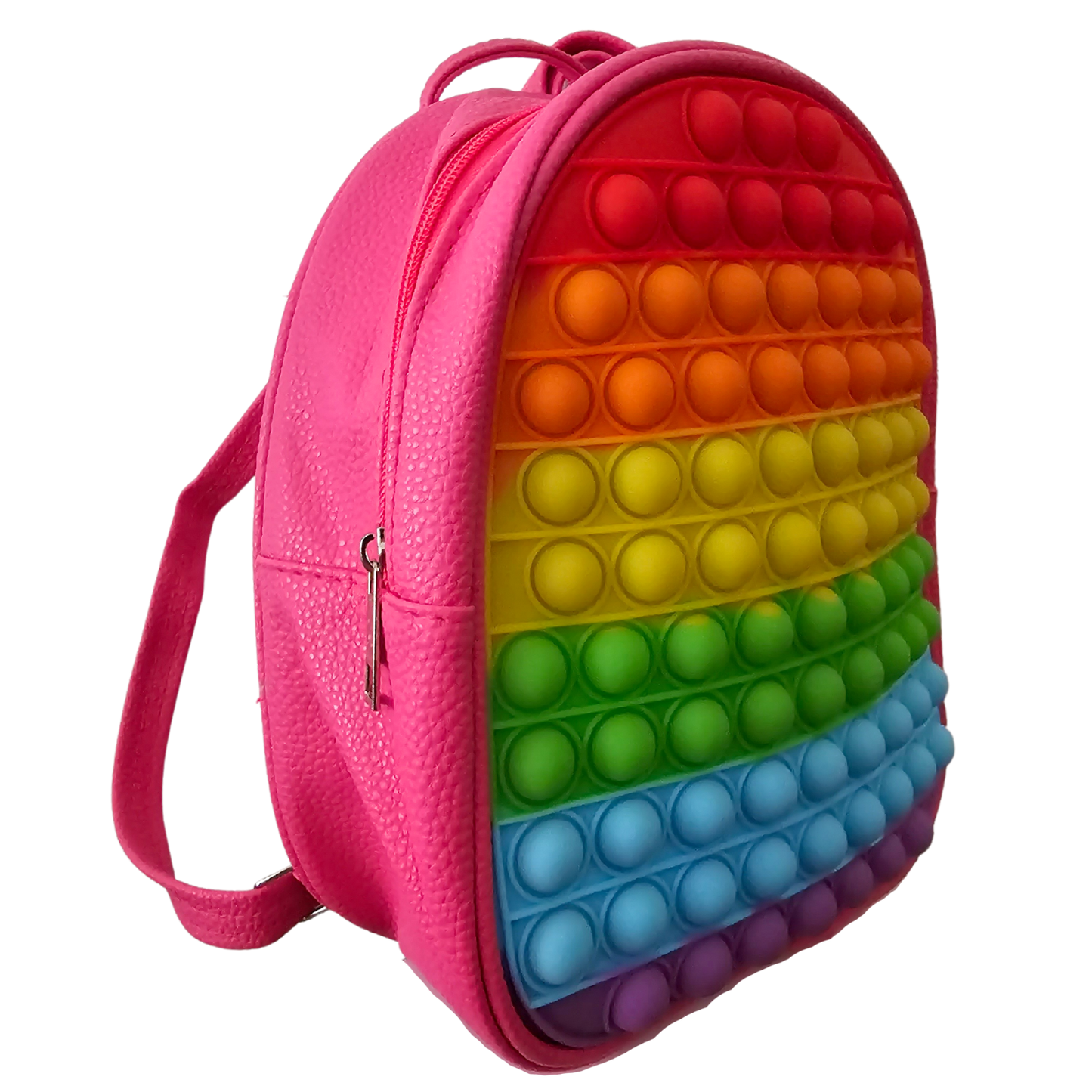 Mochila Para Niñas Con Pop It - Antiestrés Color Fucsia