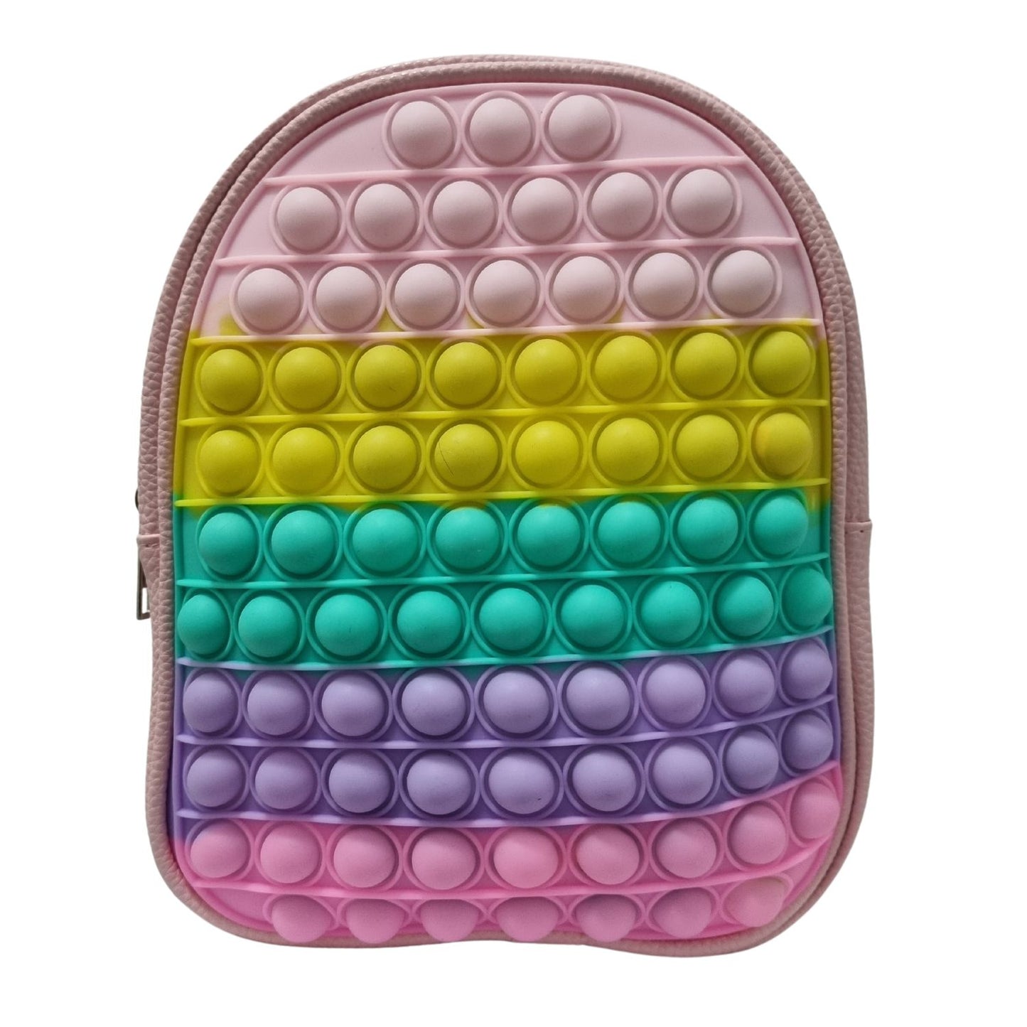 Mochila Para Niñas Con Pop It - Antiestrés Color Rosado