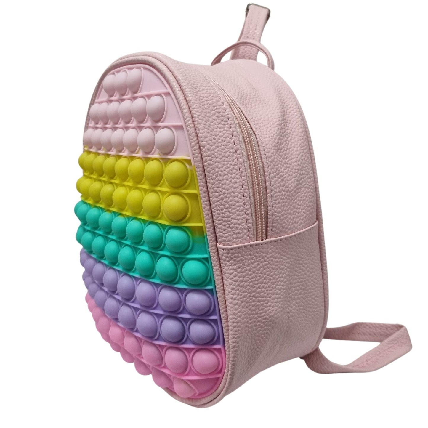 Mochila Para Niñas Con Pop It - Antiestrés Color Rosado
