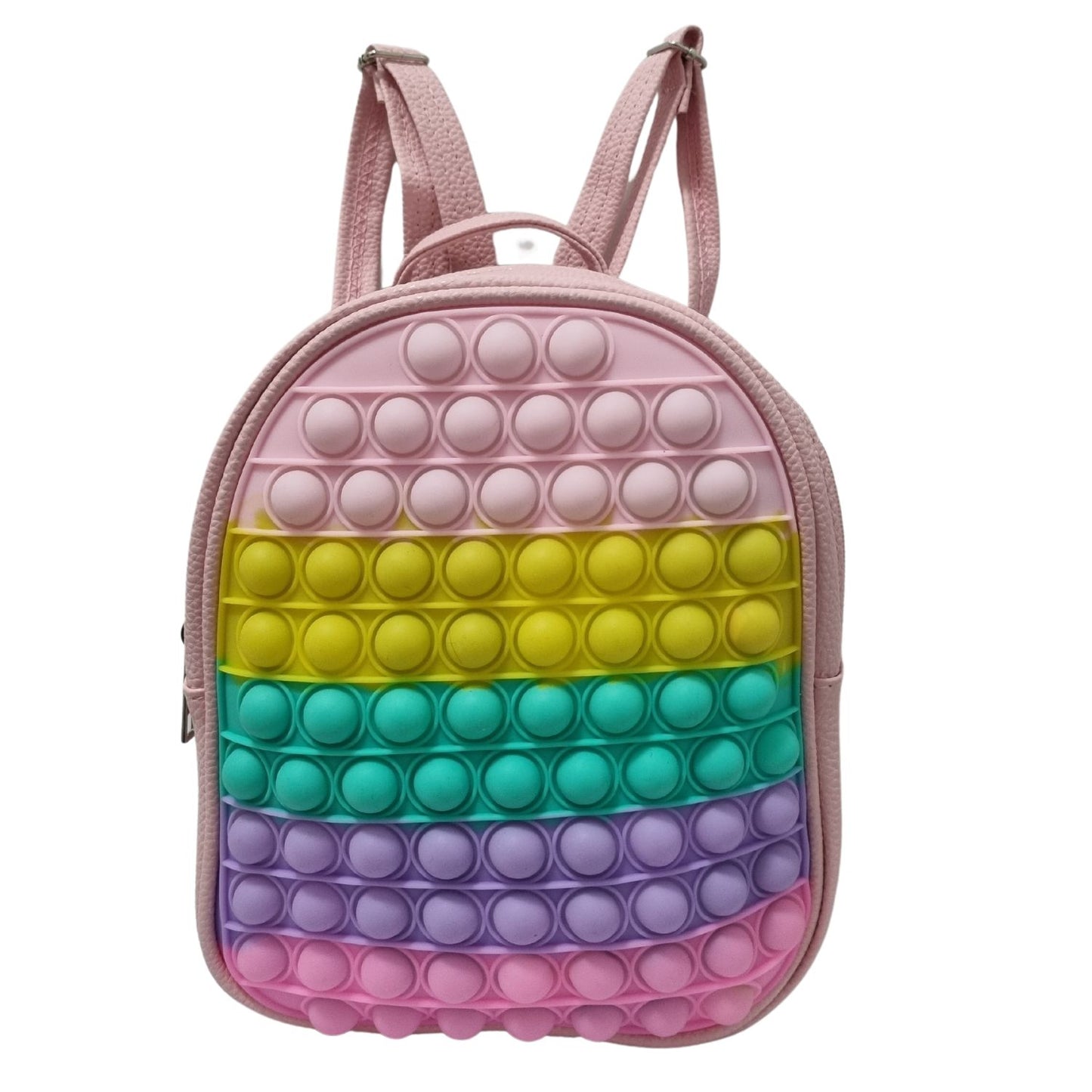 Mochila Para Niñas Con Pop It - Antiestrés Color Rosado