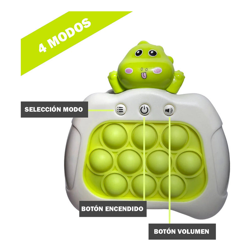 Fidget Pop It Electronico De Dinosaurio Modelo 2023