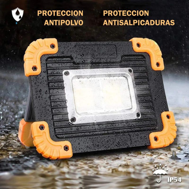 Linterna Y Lampara De Emergencia Y Trabajo Cob 20w Portable