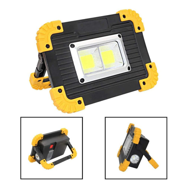 Linterna Y Lampara De Emergencia Y Trabajo Cob 20w Portable