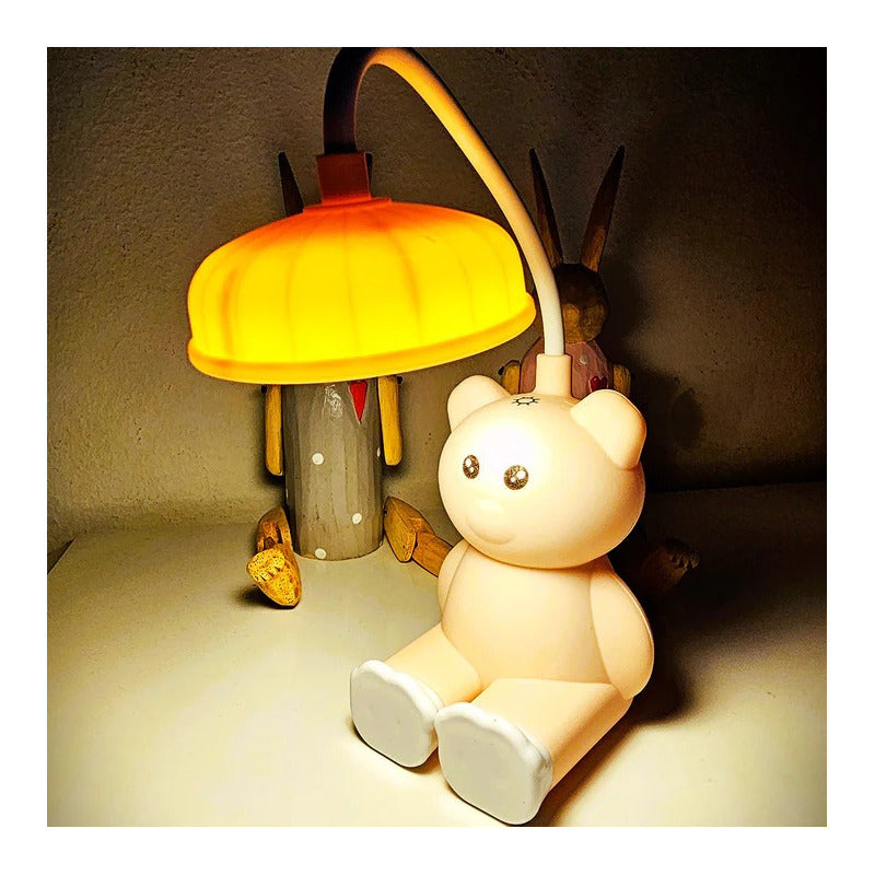 Lampara Para Niños Con Luz Led Recargable - Rosada