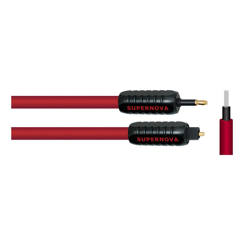 Cable Óptico Supernova 7 Glass Toslink A Conector 3.5mm 1.0m