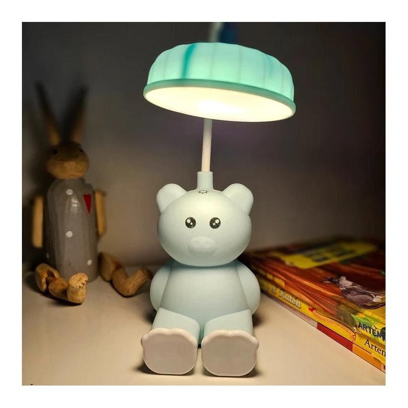 Lampara Para Niños Con Luz Led Recargable - Celeste