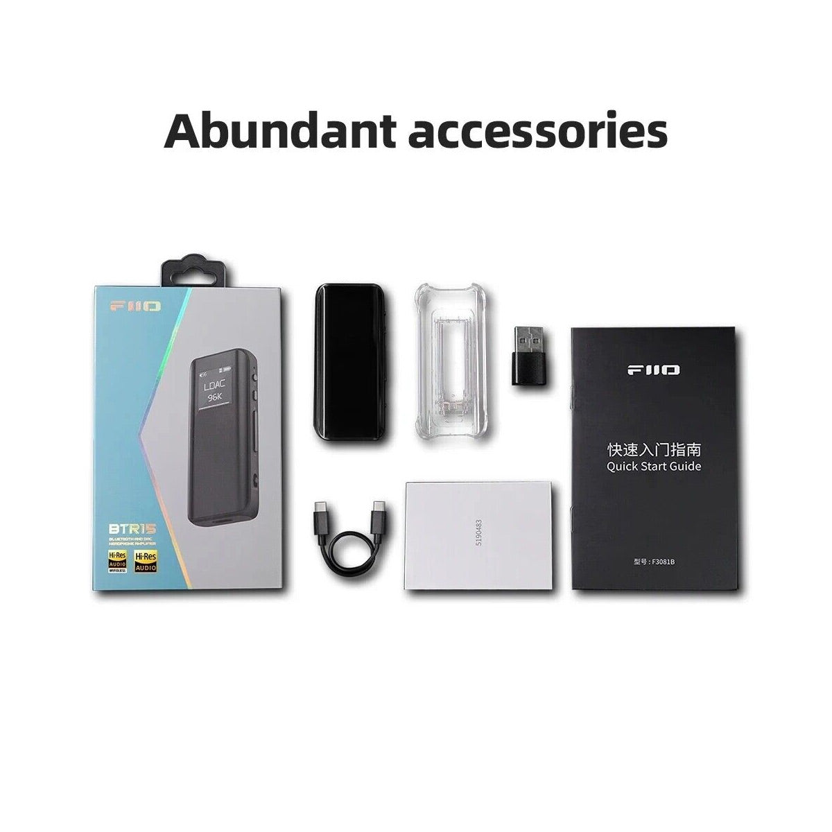 Fiio BTR 15 Amplificador de Audifonos y Dac Bluetooth Hi-Res