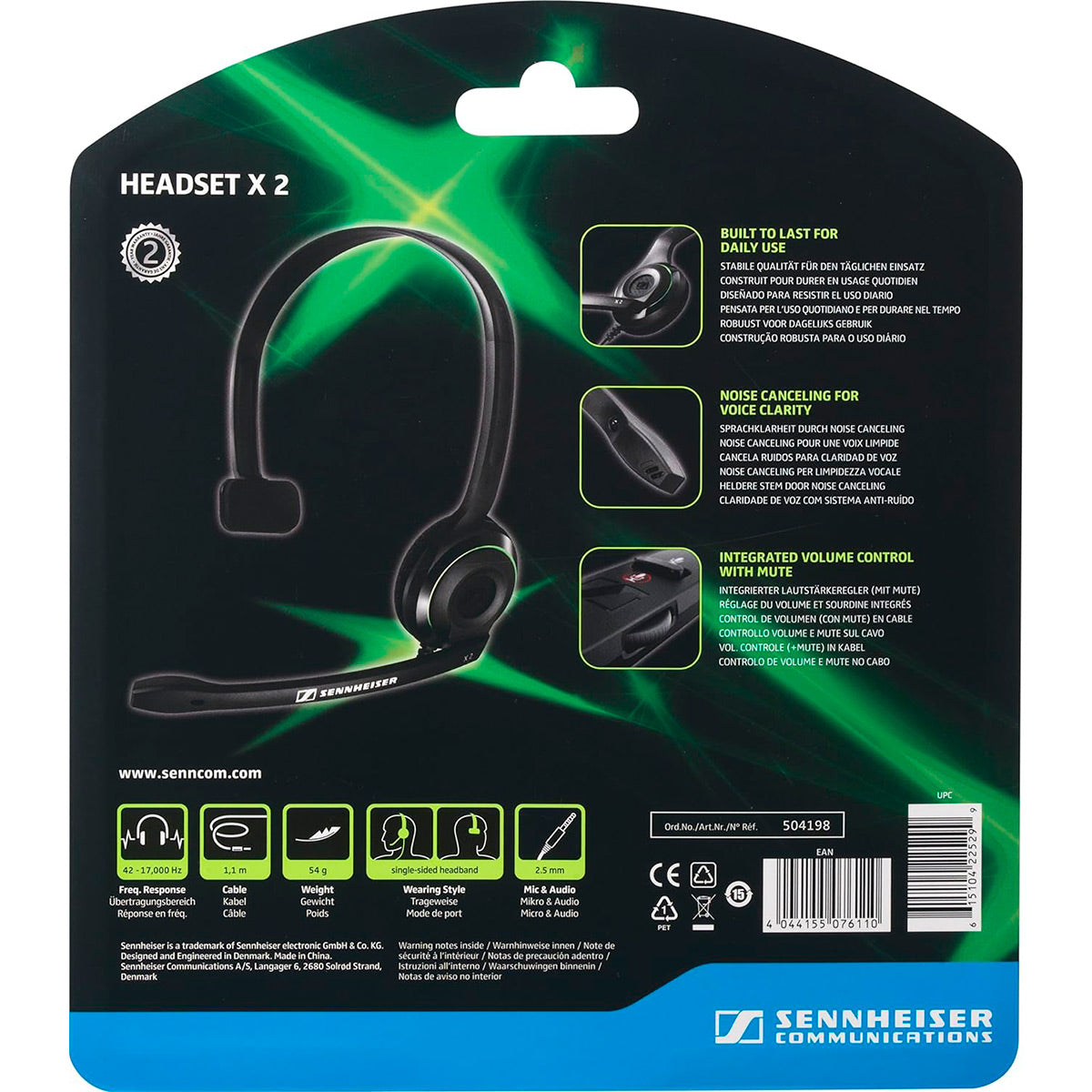 Audífonos Sennheiser Headset X2 Xbox 360 Headset