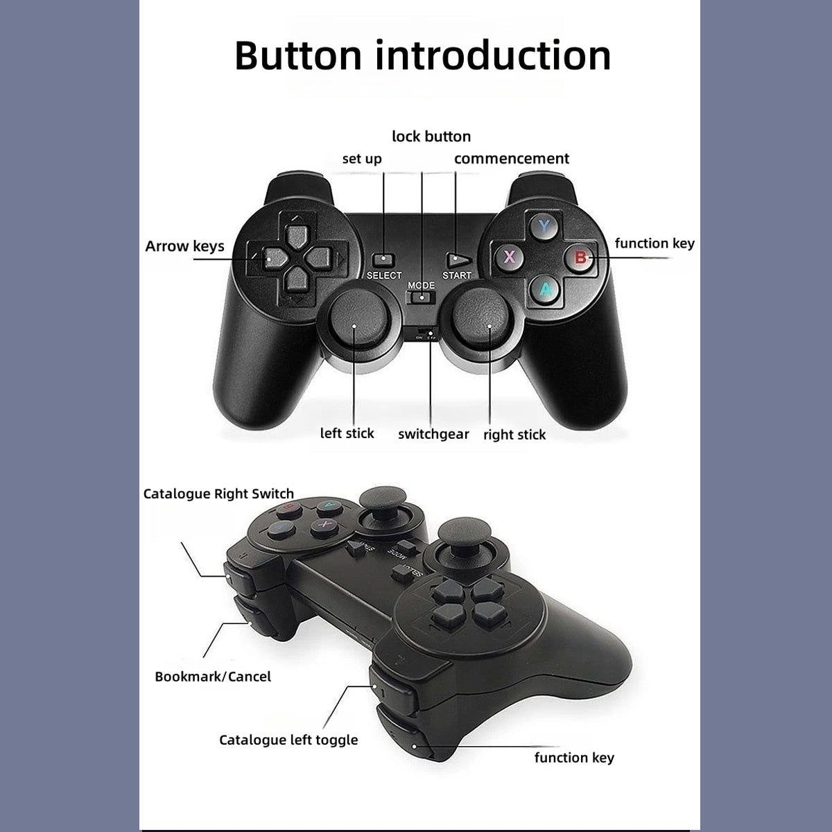 Consola de Juegos 2.4G Gamepad Juegos Retro