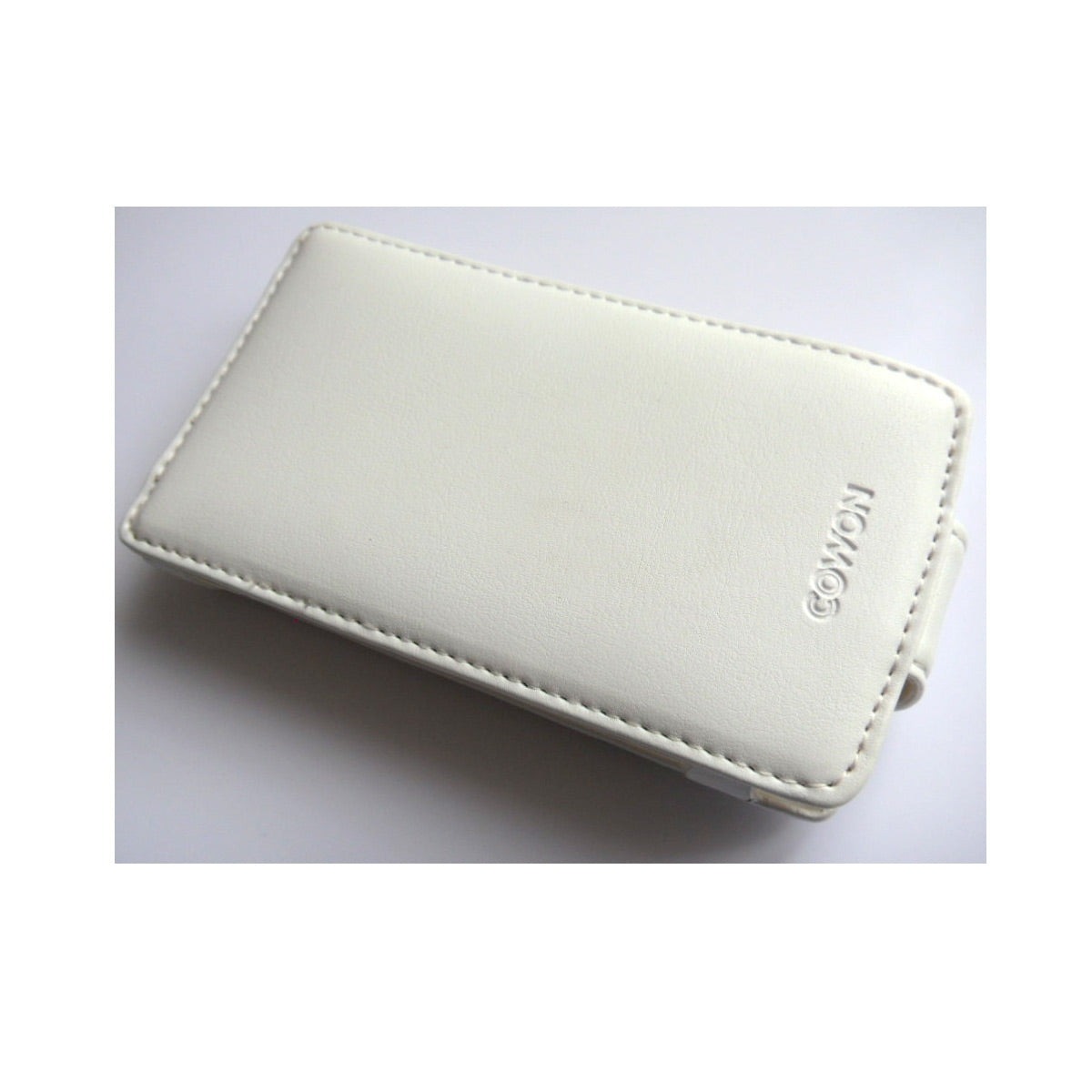 Cowon D3 Estuche Case de Cuero Blanco