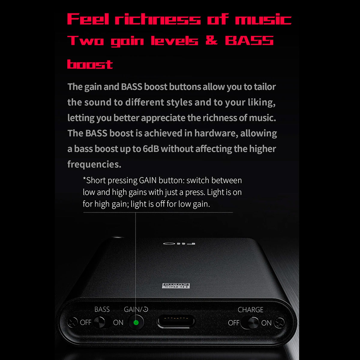 Fiio Q3s MQA Dac USB THX Amplificador Portátil