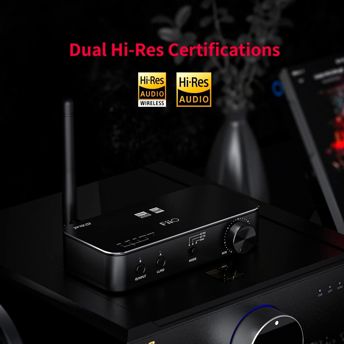 FiiO BTA30 PRO Receptor Bluetooth Transmisor inalámbrico Hi Res