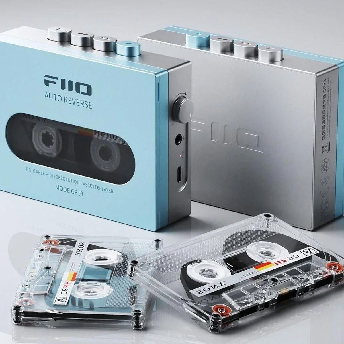 Fiio CP13 Cassette Player Portable Stereo Celeste