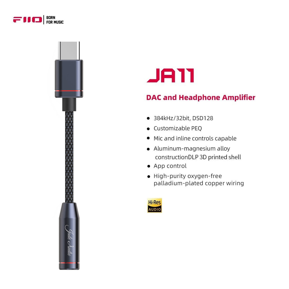Fiio Ja 11 Dac Amp Hi Res Usb Tipo C