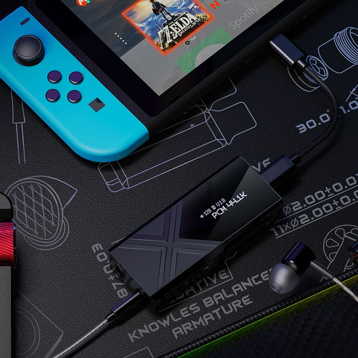 FiiO KA17 Amplificador/DAC portátil tipo dongle