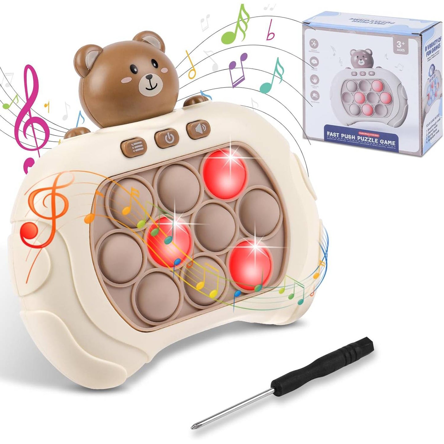 Fidget Pop It Electronico de Oso