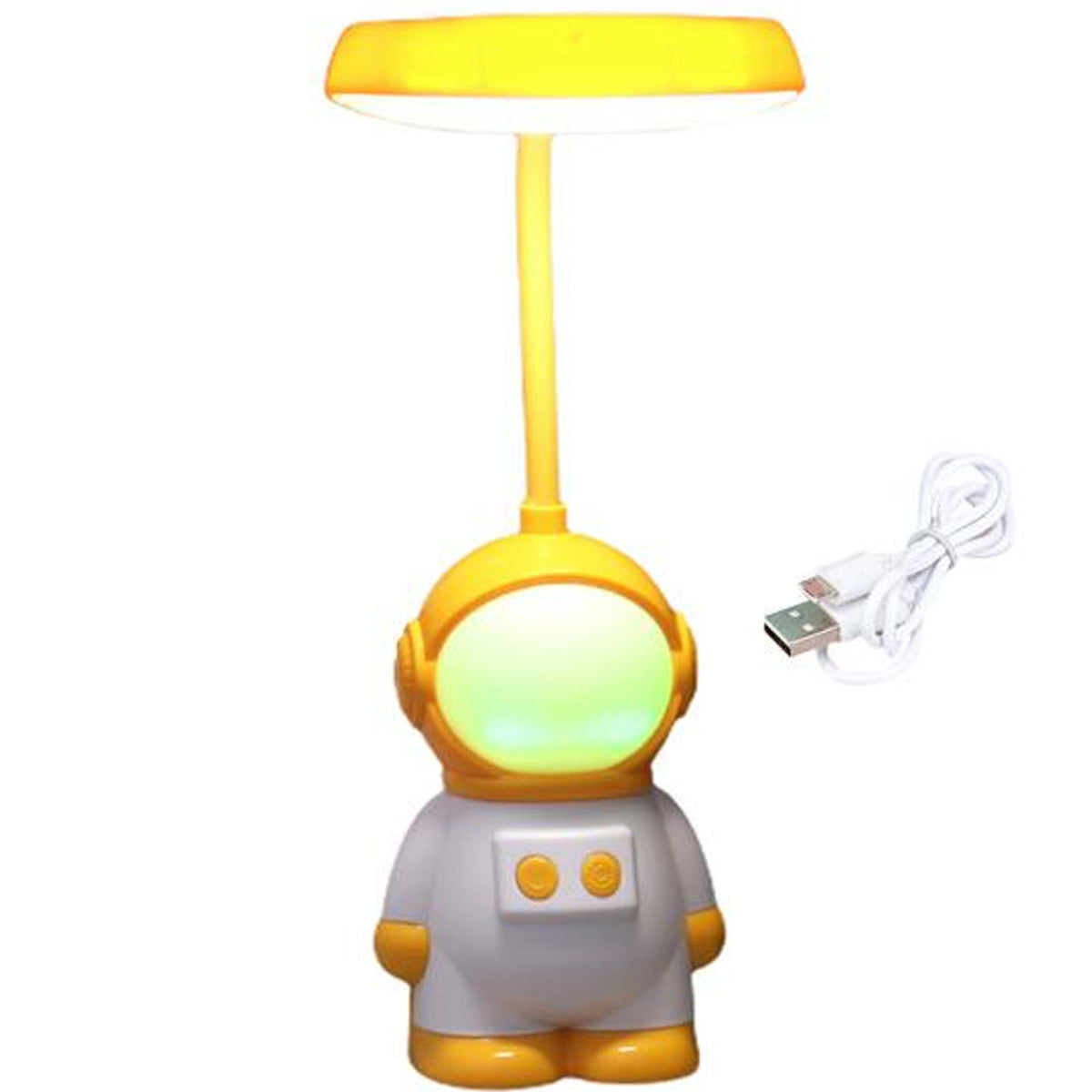 Lámpara de astronauta Led Recargable Amarilla