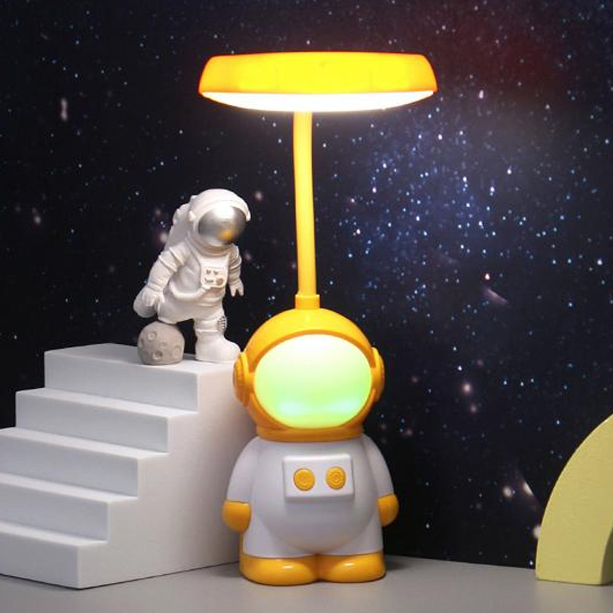 Lámpara de astronauta Led Recargable Amarilla
