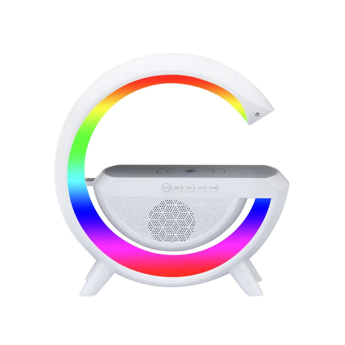 Parlante Portatil Bluetooth Cargador Lampara Led