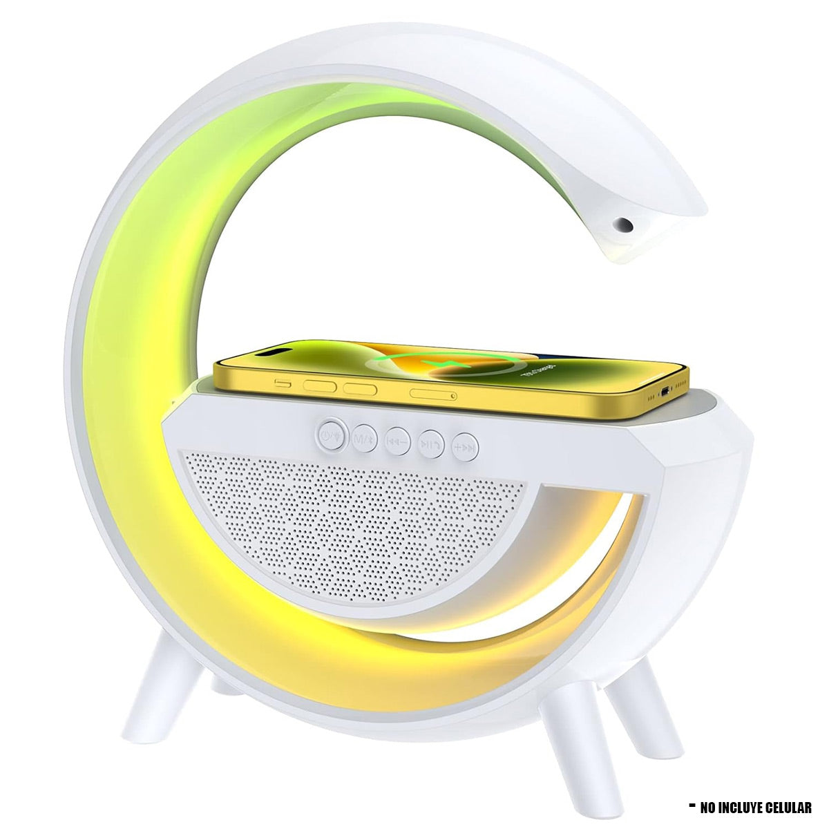 Parlante Portatil Bluetooth Cargador Lampara Led