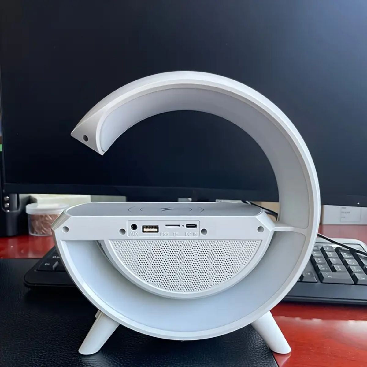 Parlante Portatil Bluetooth Cargador Lampara Led