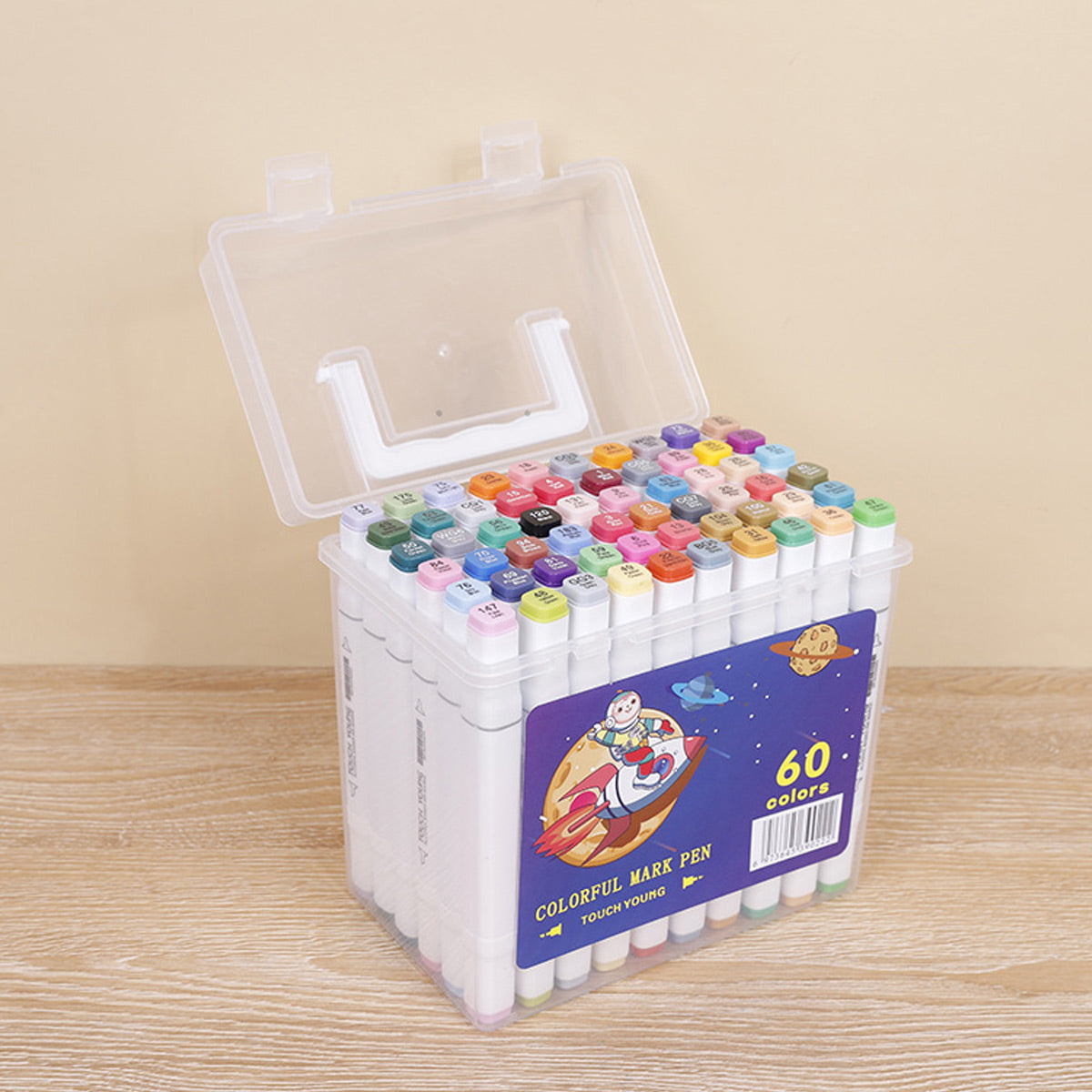 Set Marcadores Doble Punta Set 2024 60 Lápices