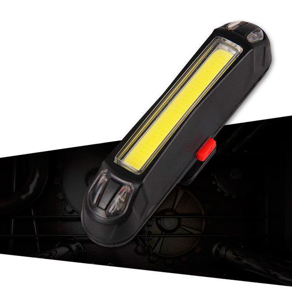 Linterna Luz Led 100 Lumenes USB de seguridad Luz Roja y Luz Blanca Recargable