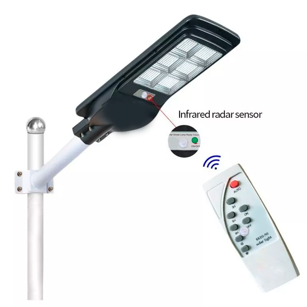 Luz Luminaria Led solar para calle o casa de 200W