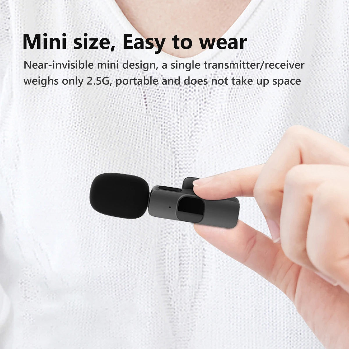 Micrófono Lavalier inalámbrico K9 Doble USB Tipo C