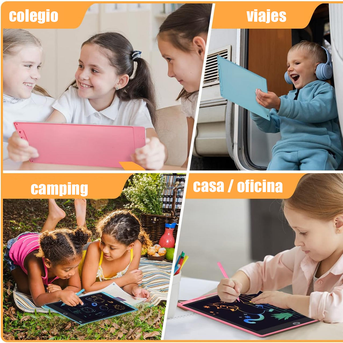 Pizarra Magica Digital Led para Niños Azul