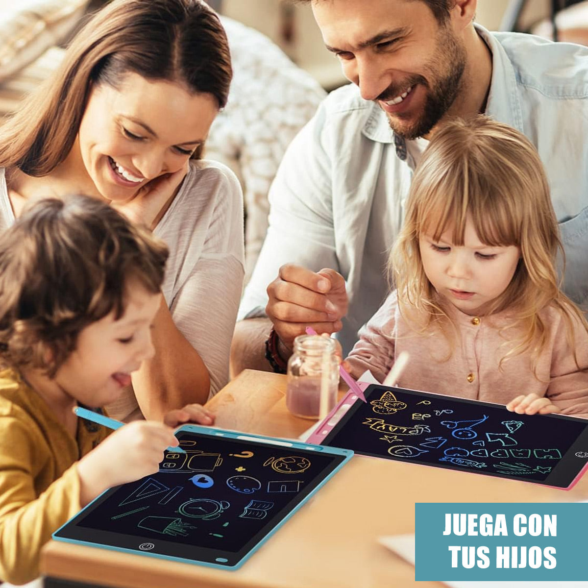 Pizarra Magica Digital Led para Niños Azul