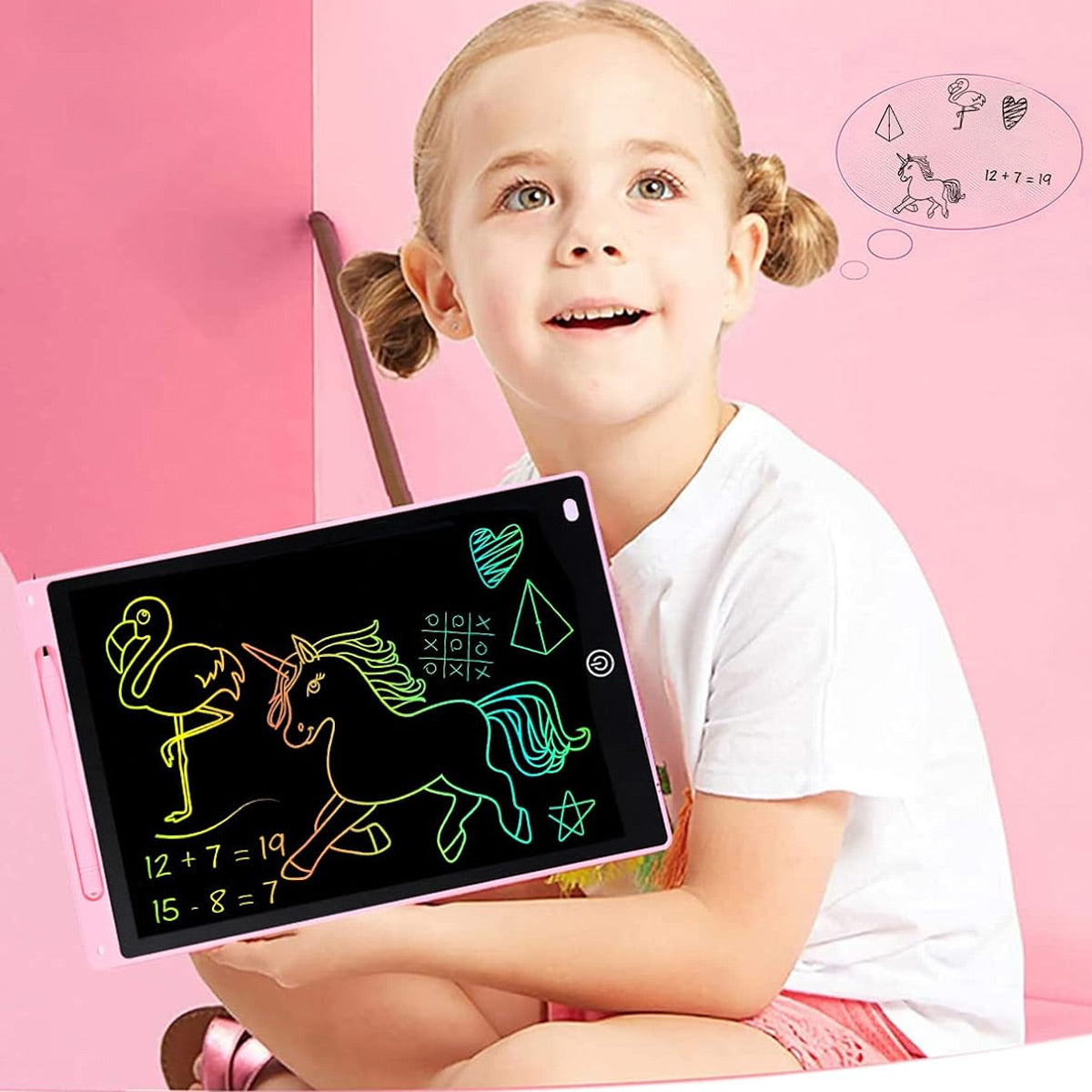 Pizarra Magica Digital Led para Niños Azul