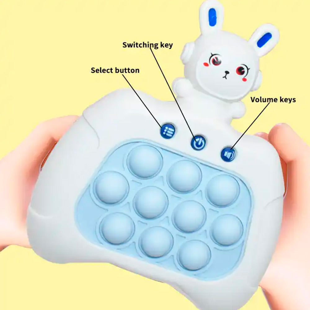 Fidget Pop It Electronico de Conejito Espacial Modelo Celeste