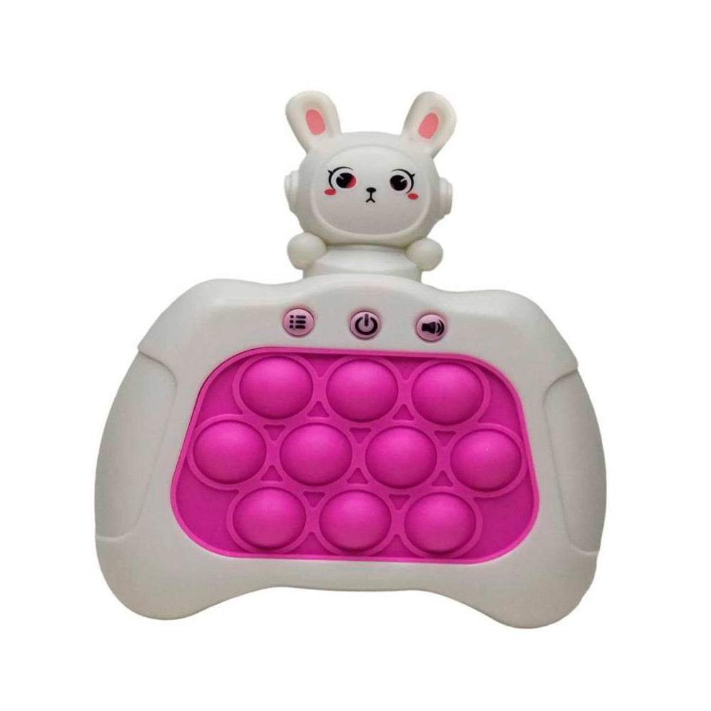 Fidget Pop It Electronico de Conejito Espacial Modelo Rosado