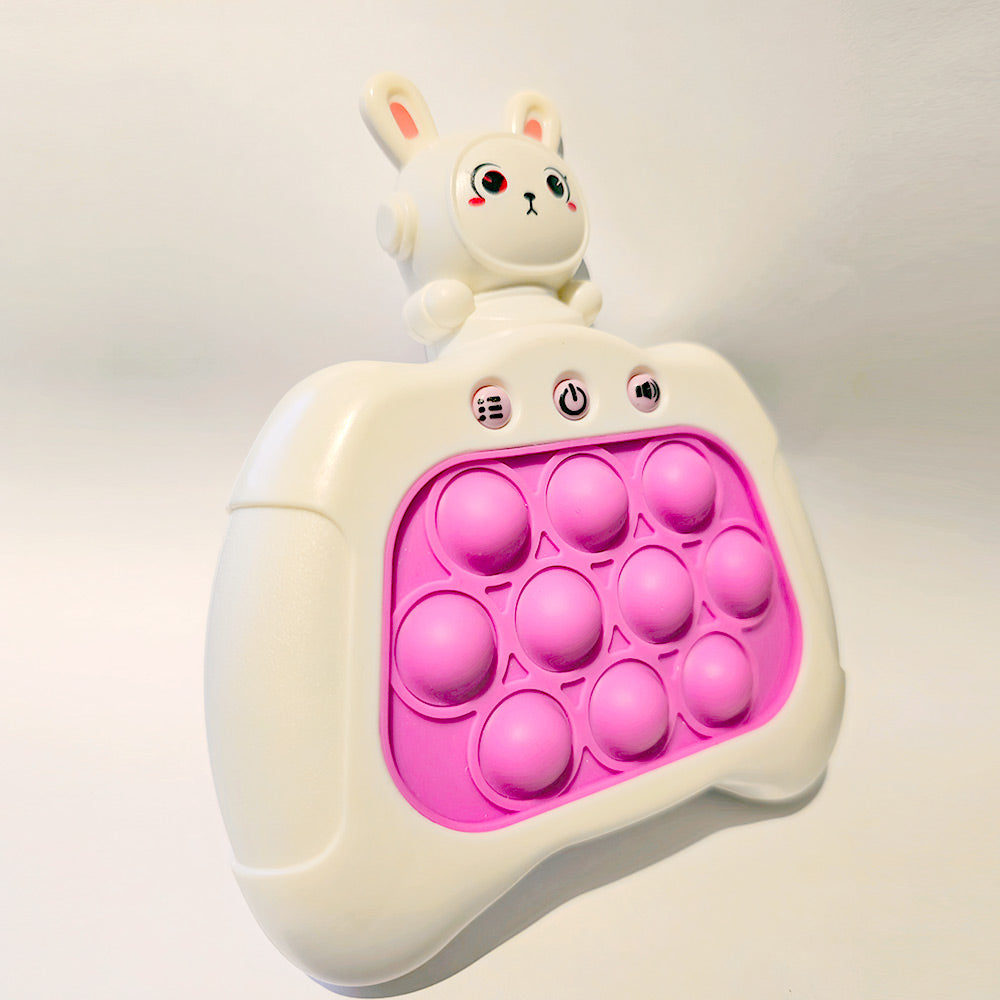 Fidget Pop It Electronico de Conejito Espacial Modelo Rosado
