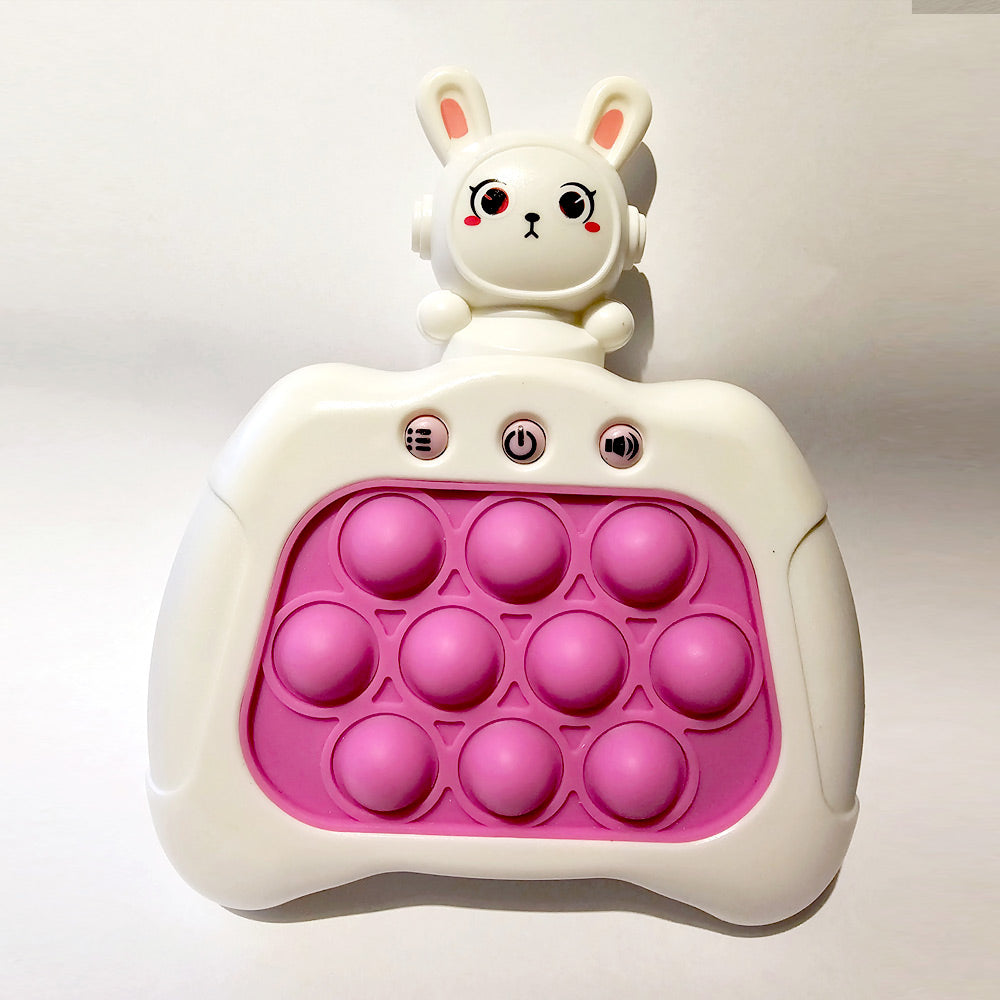 Fidget Pop It Electronico de Conejito Espacial Modelo Rosado