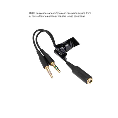 Adaptador Cable  Soundmagic para microfono al Computador