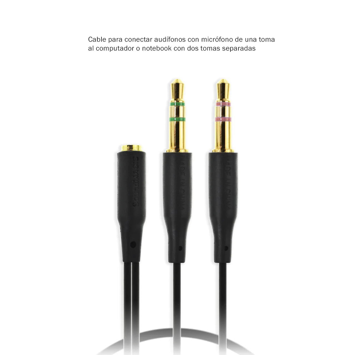 Adaptador Cable  Soundmagic para microfono al Computador