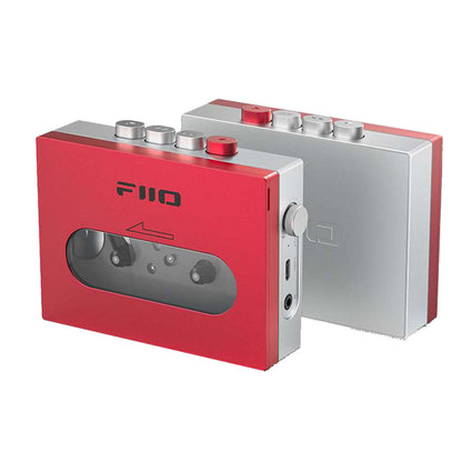 Fiio CP13 Cassette Player Portable Stereo Rojo Plateado