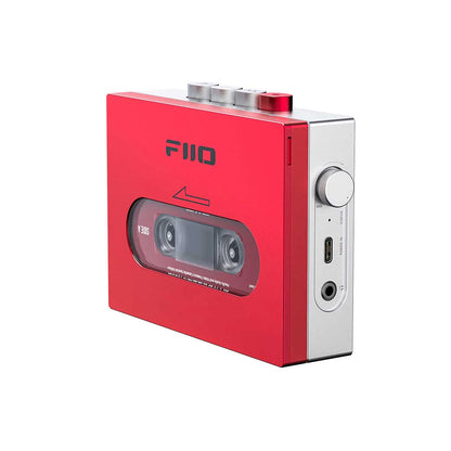 Fiio CP13 Cassette Player Portable Stereo Rojo Plateado