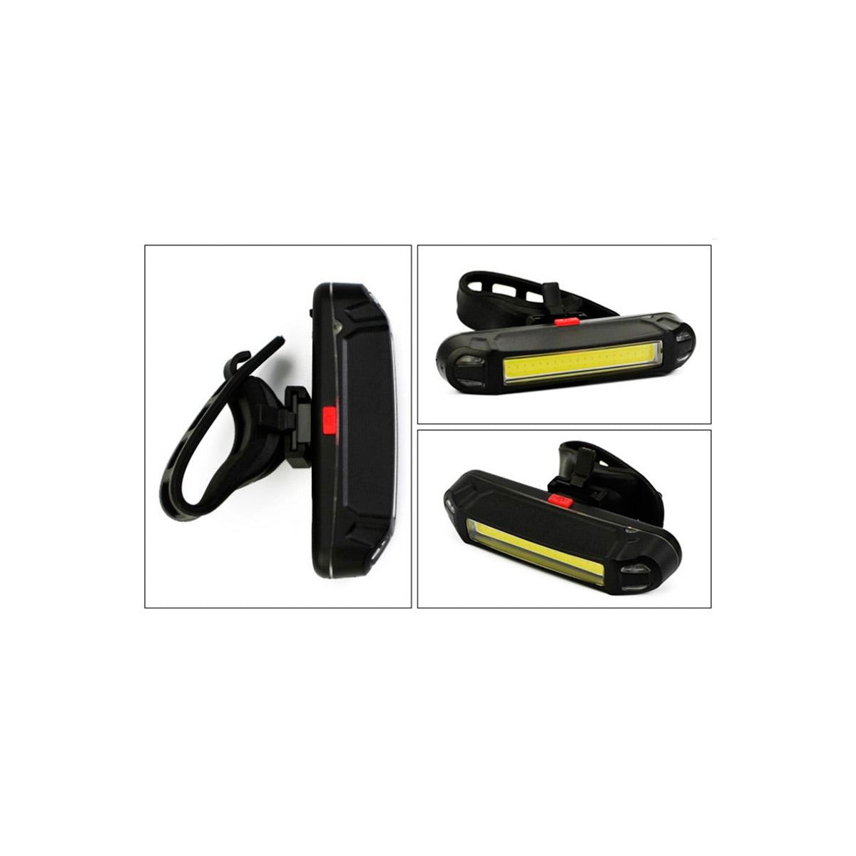 Linterna Luz Led 100 Lumenes USB de seguridad Luz Roja y Luz Blanca Recargable