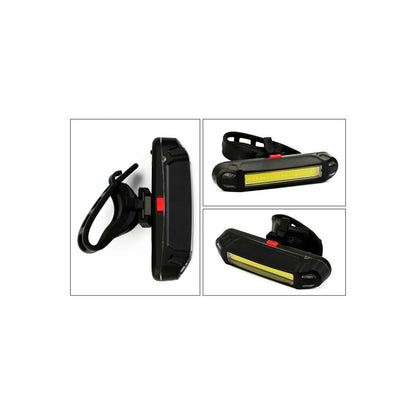 Linterna Luz Led 100 Lumenes USB de seguridad Luz Roja y Luz Blanca Recargable
