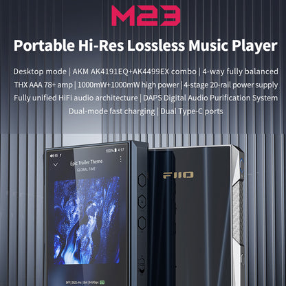Reproductor Hi-Res Fiio M23  DSD MQA Bluetooth