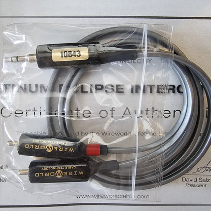 Cable Wireworld Nano Platinum Eclipse Mini 3.5mm a 2 RCA Platinum Series Pen
