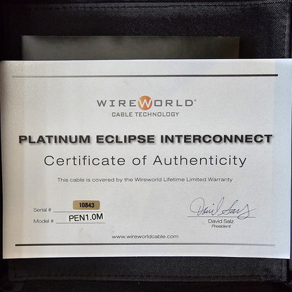 Cable Wireworld Nano Platinum Eclipse Mini 3.5mm a 2 RCA Platinum Series Pen